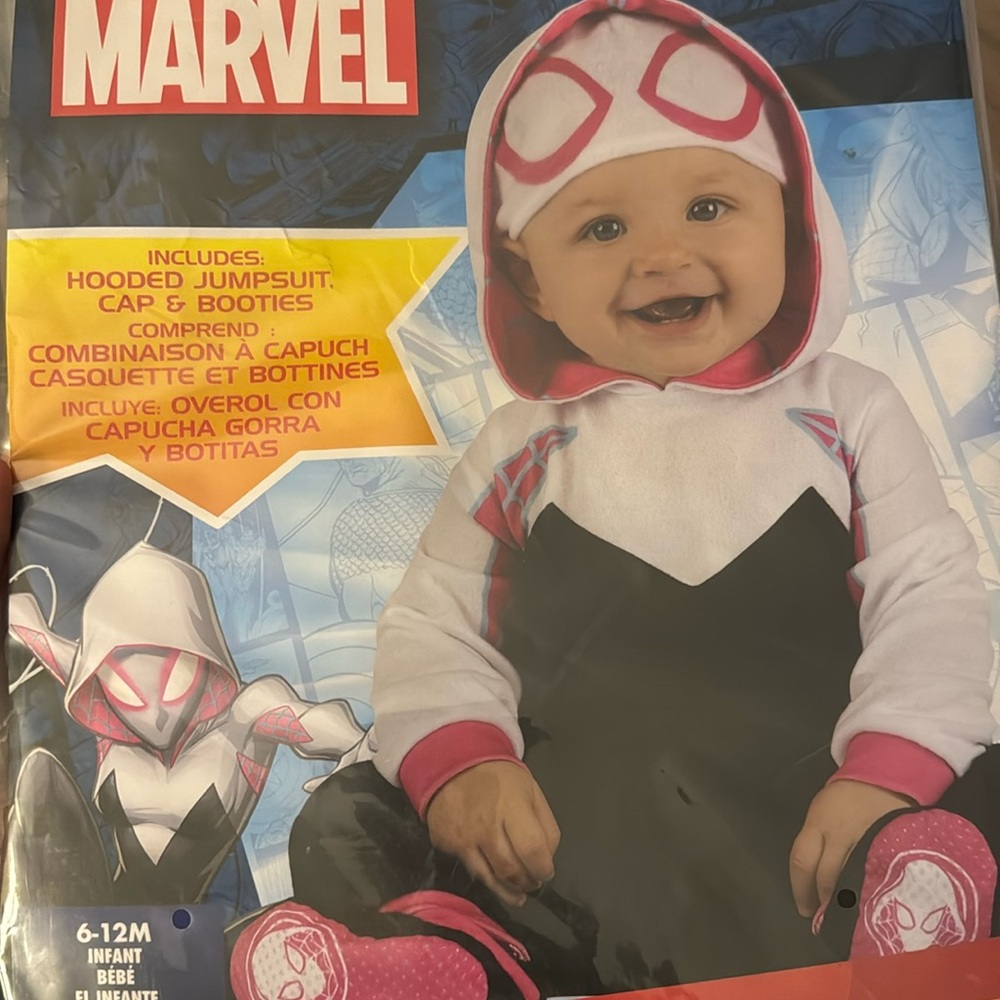Ghost Spider Infant Costume 6-12 months